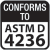 Conforme a ASTM D 4236